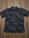 All Black Floral Aloha Shirt - VH07V