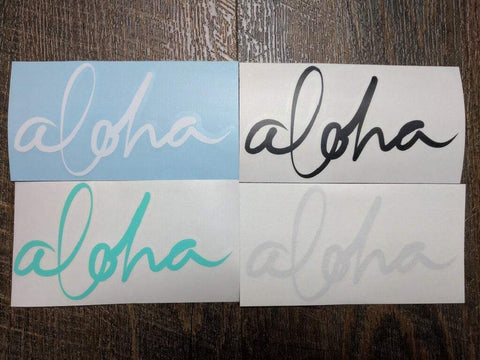 Aloha Script Decals - VH07V