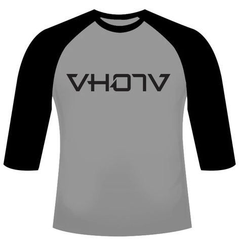 Adult Logo Raglan (Athletic Heather/Black) - VH07V